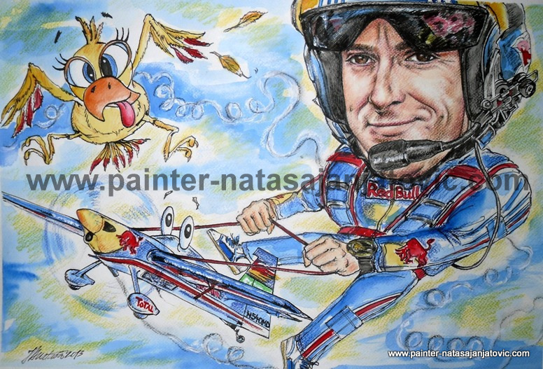 RBAR PILOT MATIJAS DOLDERER/RBAR PILOT MATTHIAS DOLDERER, kombinovana tehnika/combined technique, 31,50x46,50 cm 