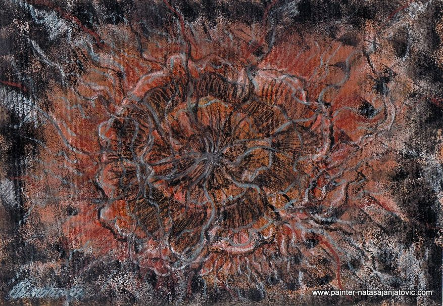 MEDUZA/JELLYFISH, kombinovana tehnika/combined technique, 30x20,50 cm