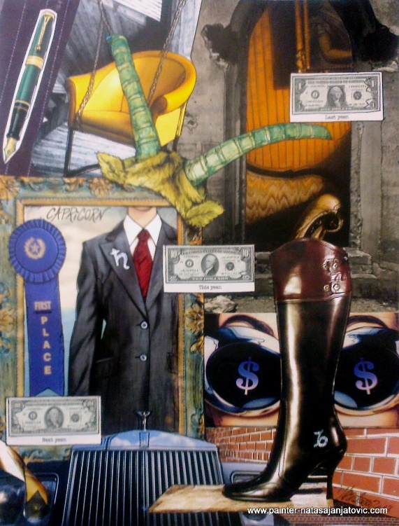 JARAC/CAPRICORN, kolaž i crtež/collage and drawing, 28x37 cm