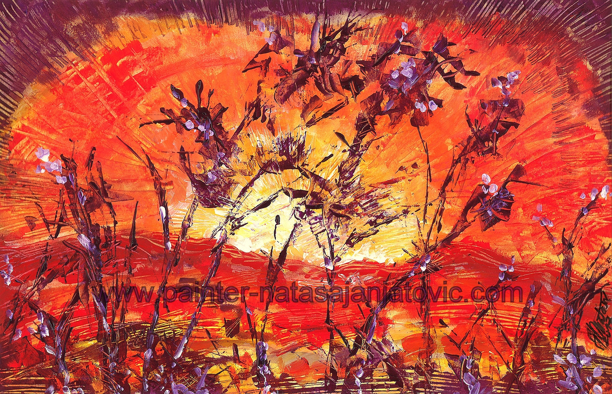 POBEDA SVETLA/VICTORY OF THE LIGHT, akrilik na specijalnom papiru/acrylic on special paper, 27x41 cm