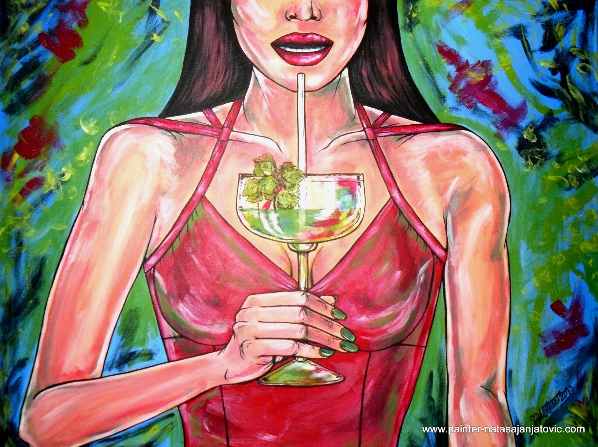 KOKTEL/COCKTAIL, akrilik na platnu/acrylic on canvas, 60x80 cm 